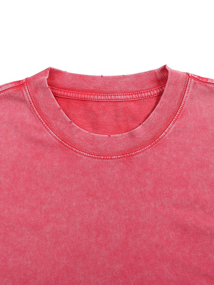 T-shirt oversize à manches longues « MMXXV » délavé à la neige | ELEVATEDWEAR