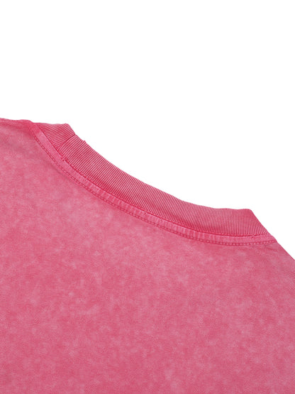 T-shirt oversize à manches longues « MMXXV » délavé à la neige | ELEVATEDWEAR